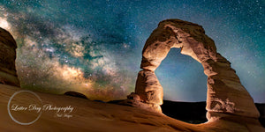 Delicate Arch Lit Milky Way