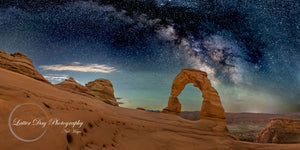 Delicate Arch Milky Way with Moon Rise