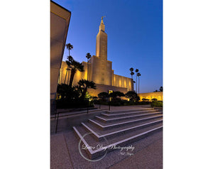 Original fine art photography print of the Los Angeles LDS Temple.