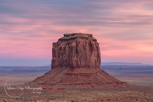 Original fine art photography at sunset of the Merrick Butte in Monument Valley!