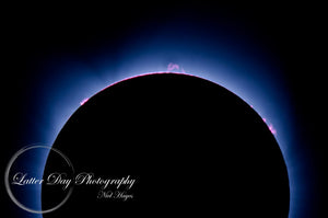 Original fine art photography print of the Solar Eclipse on August 21, 2017. (Taken in Gallatin Tennessee.) 