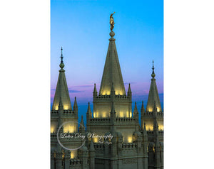 Original fine art photography print of the Salt Lake City LDS Temple.